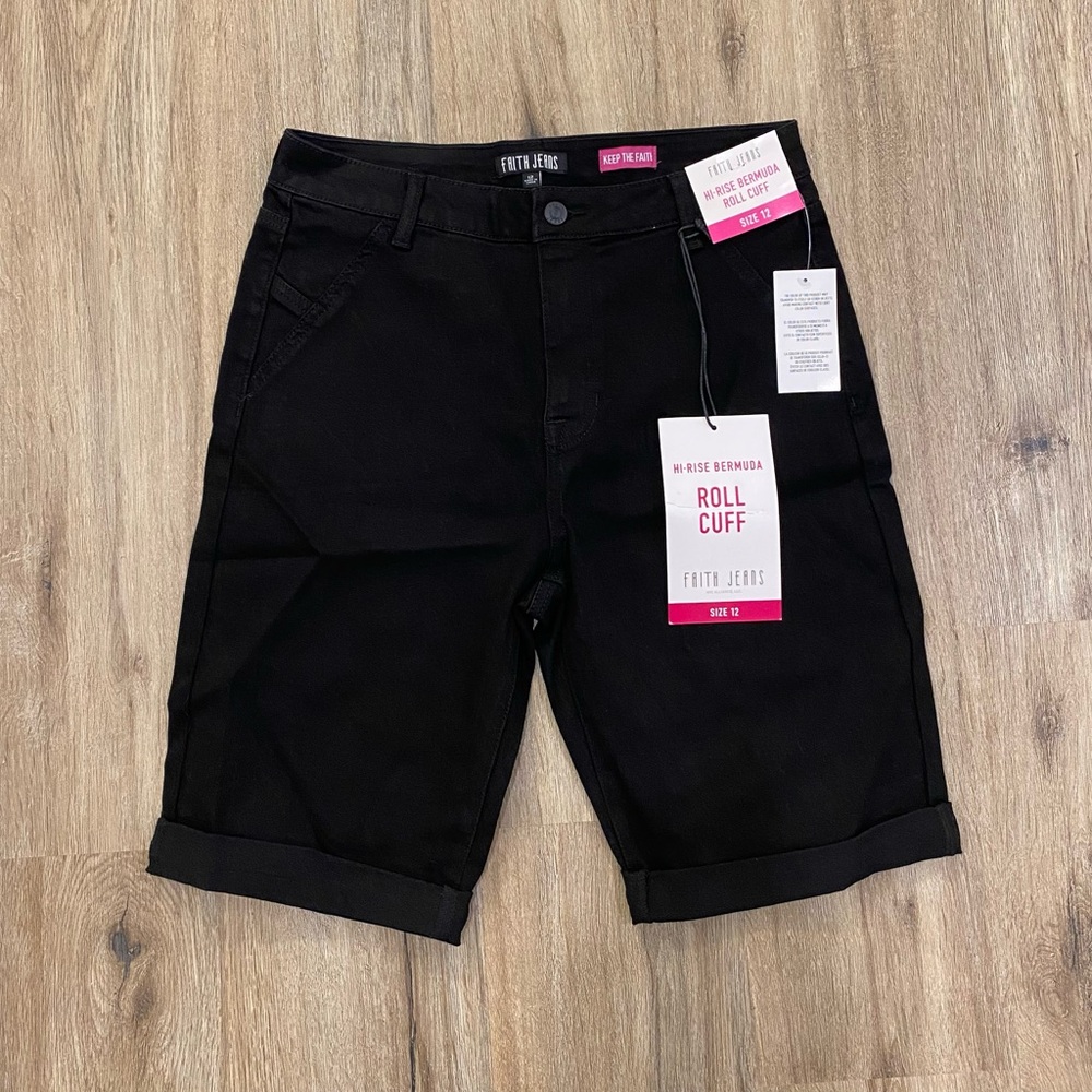 Women's Black Jean Shorts